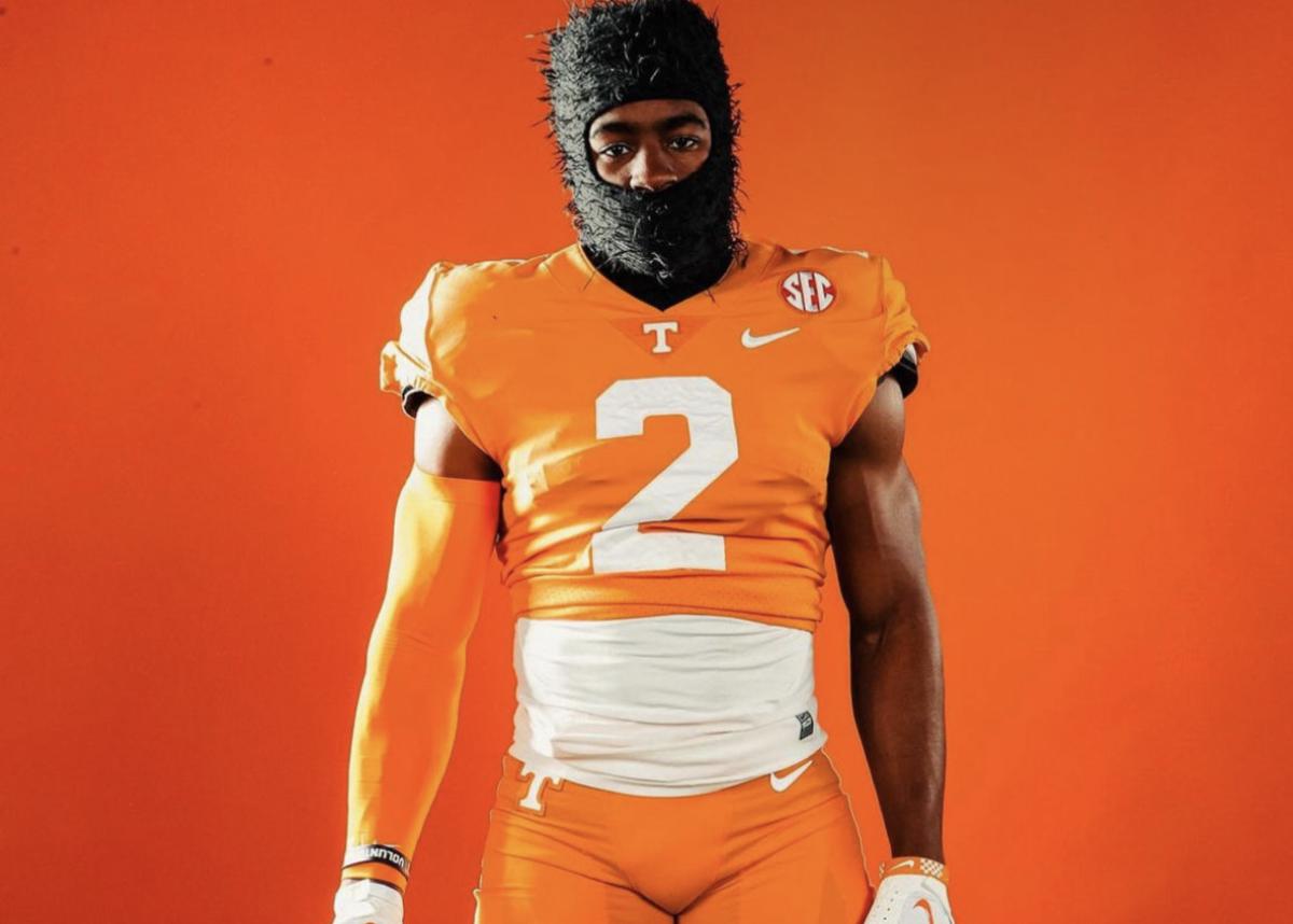 2025 3-star RB Justin Baker during an unofficial visit to Tennessee. (Photo courtesy of Justin Baker)